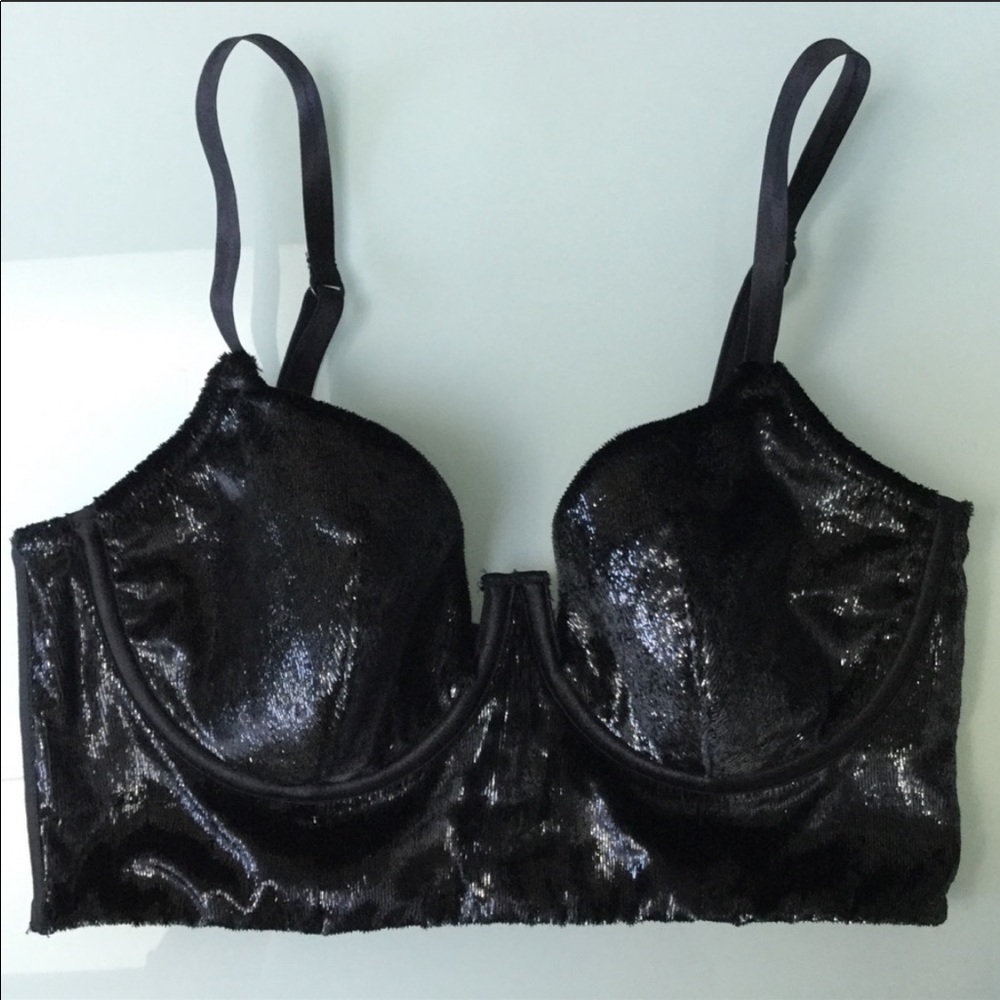 Victoria’s Secret Longline Velvet Shimmer Bra - Picture 3 of 7